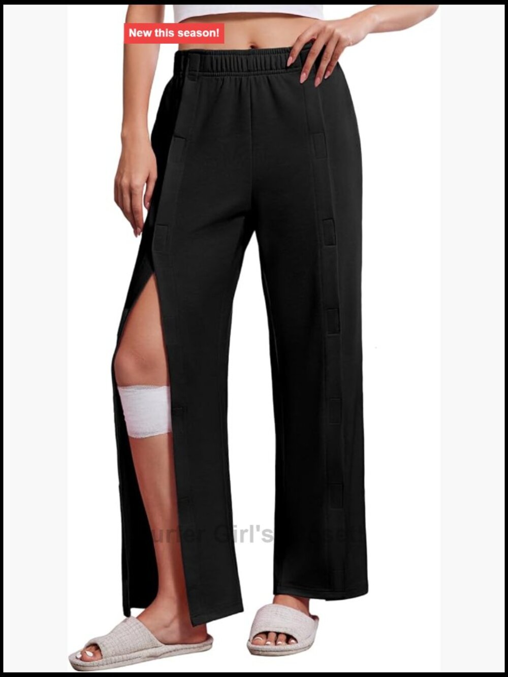 Tear Away Sweatpants with Pockets Easy Access Adaptive Breakaway Lounge Pants
